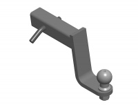 Узел сцепной (в сборе) TY-07 под Американский квадрат US-2" (50х50) с шаром "F", Автос, нагрузка 75/1800 Вес - 5,9 от магазина ФаркопРос